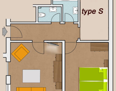 Saphire SUITE room plan