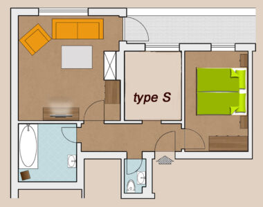 Smaragd SUITE room plan